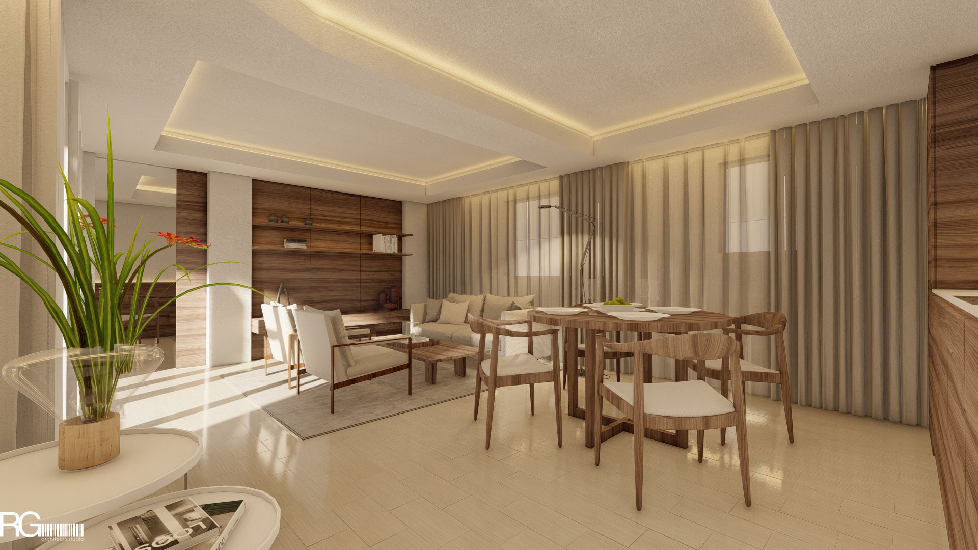 Návrh interiéru hotelového apartmánu v Hotelu Ponderosa, Tenerife, Kanárské ostrovy, od RG architects studio (3)
