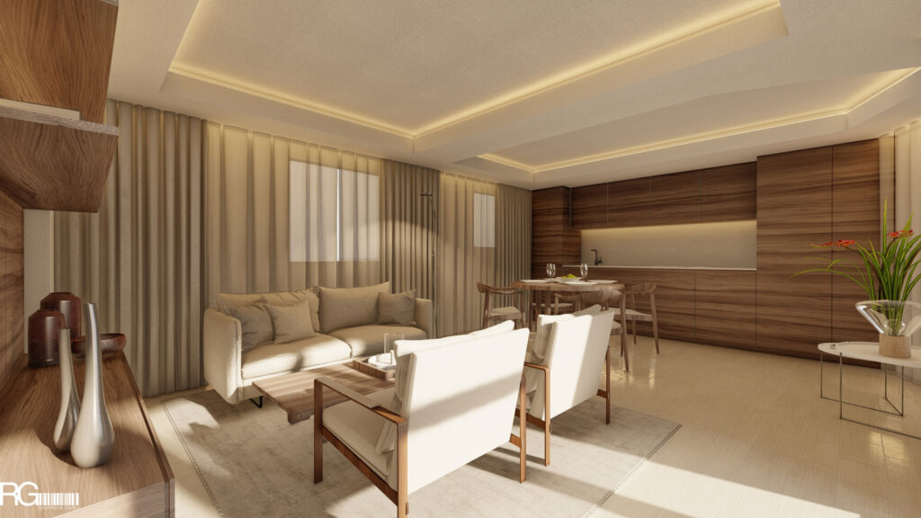 Návrh interiéru hotelového apartmánu v Hotelu Ponderosa, Tenerife, Kanárské ostrovy – architekt Radomír Grafek (5)
