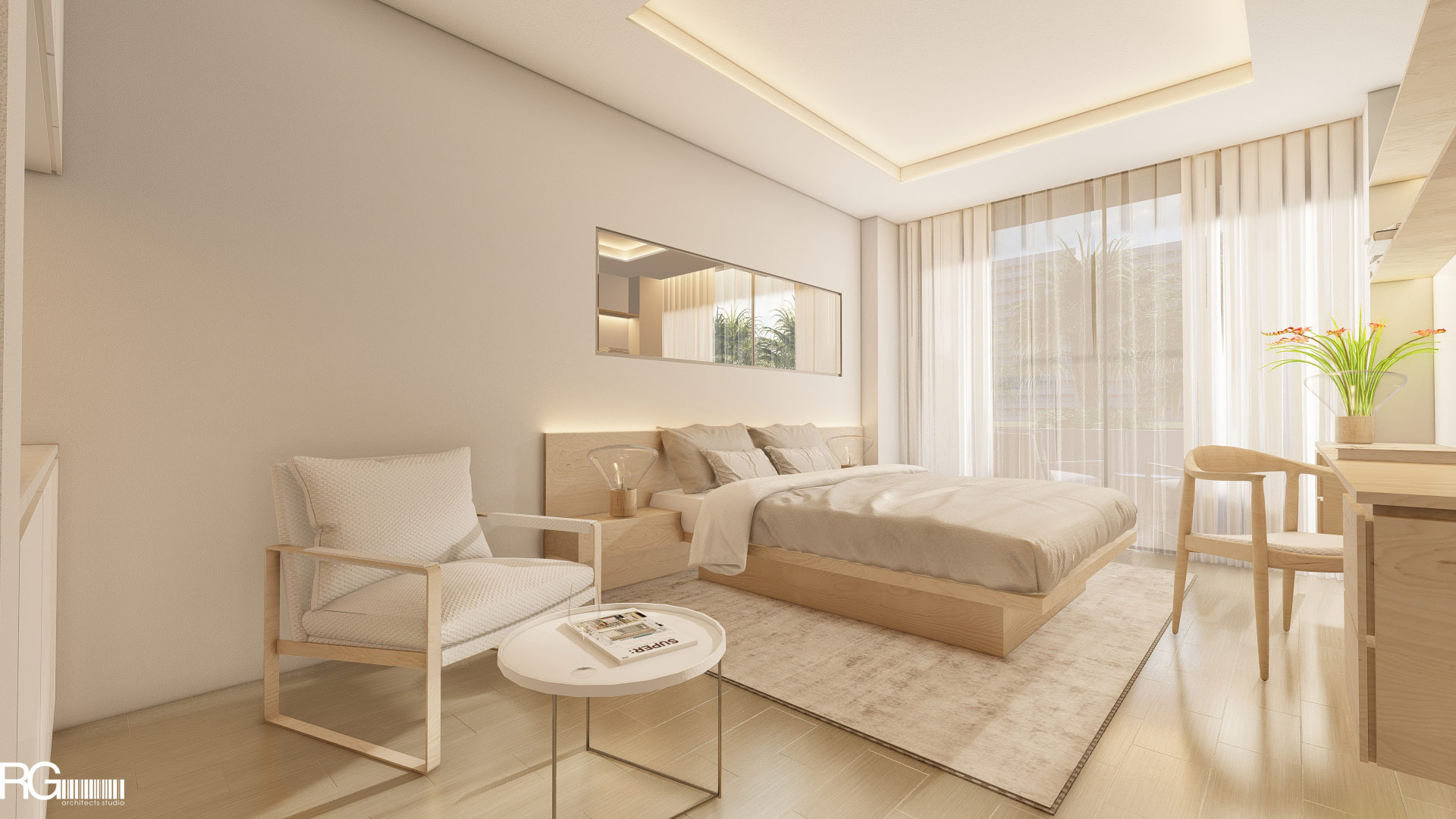 Návrh interiéru hotelového pokoje v Hotelu Ponderosa, Tenerife, Kanárské ostrovy, od RG architects studio (10)