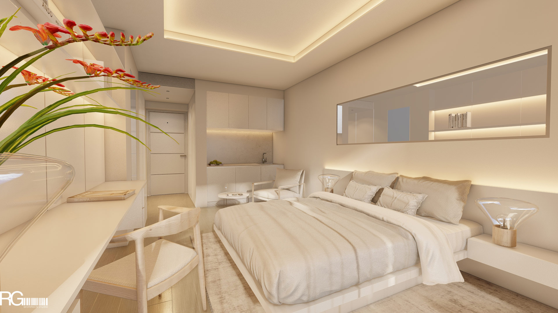 Návrh interiéru hotelového pokoje v Hotelu Ponderosa, Tenerife, Kanárské ostrovy, od RG architects studio (16)
