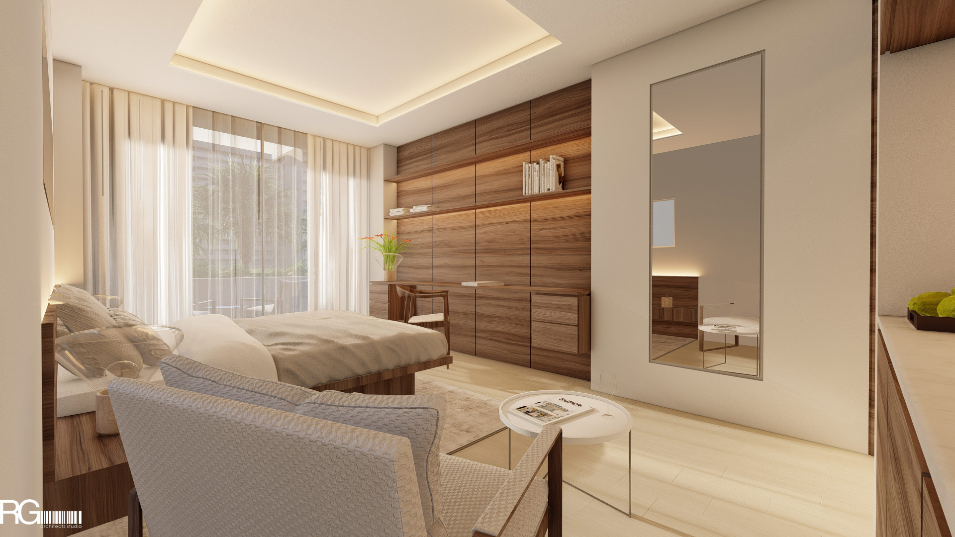 Návrh interiéru hotelového pokoje v Hotelu Ponderosa, Tenerife, Kanárské ostrovy, od RG architects studio (3)