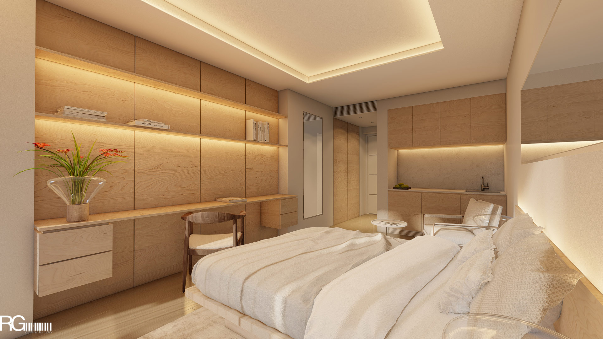 Návrh interiéru hotelového pokoje v Hotelu Ponderosa, Tenerife, Kanárské ostrovy, od RG architects studio (5)