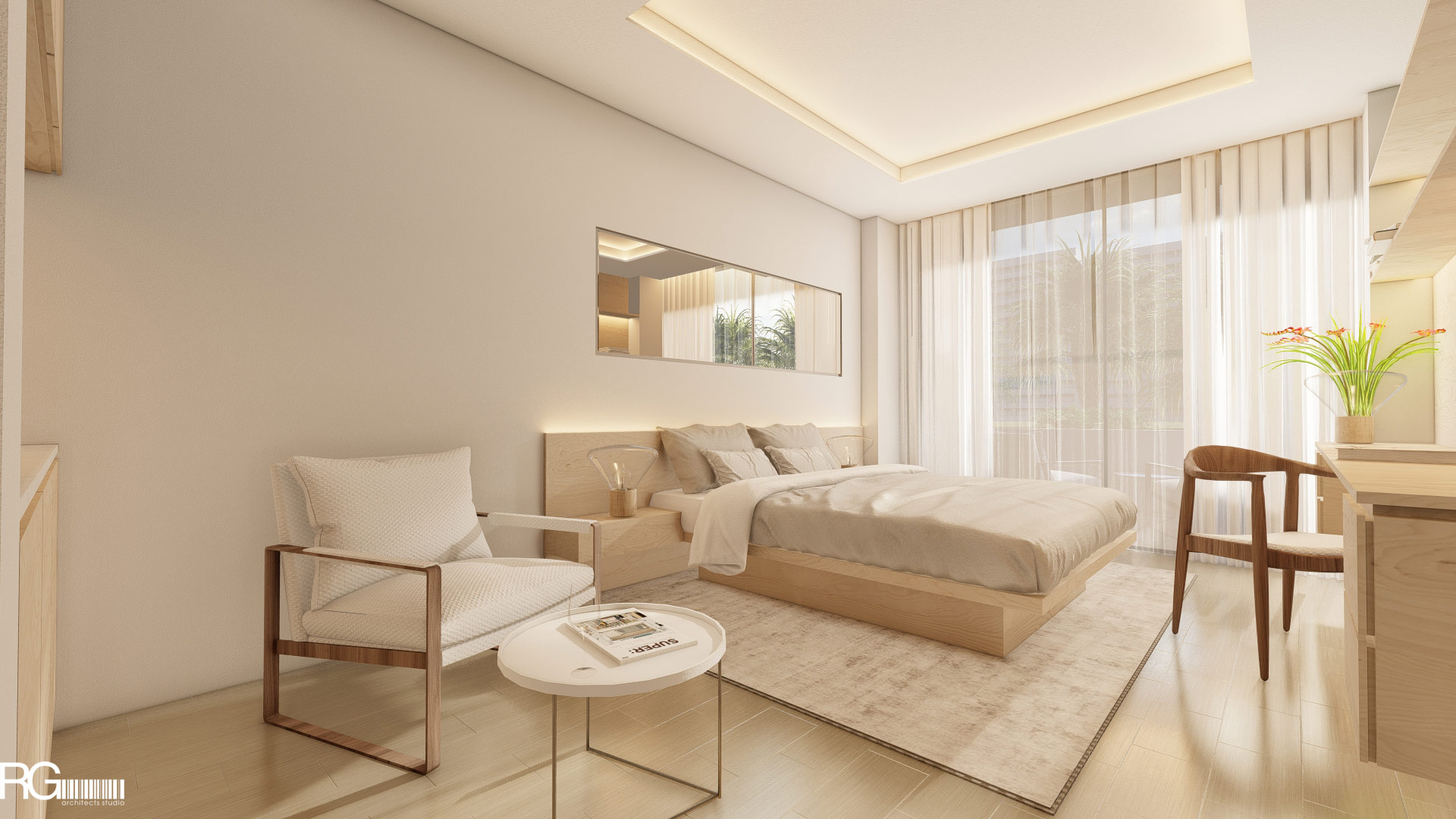 Návrh interiéru hotelového pokoje v Hotelu Ponderosa, Tenerife, Kanárské ostrovy, od RG architects studio (6)