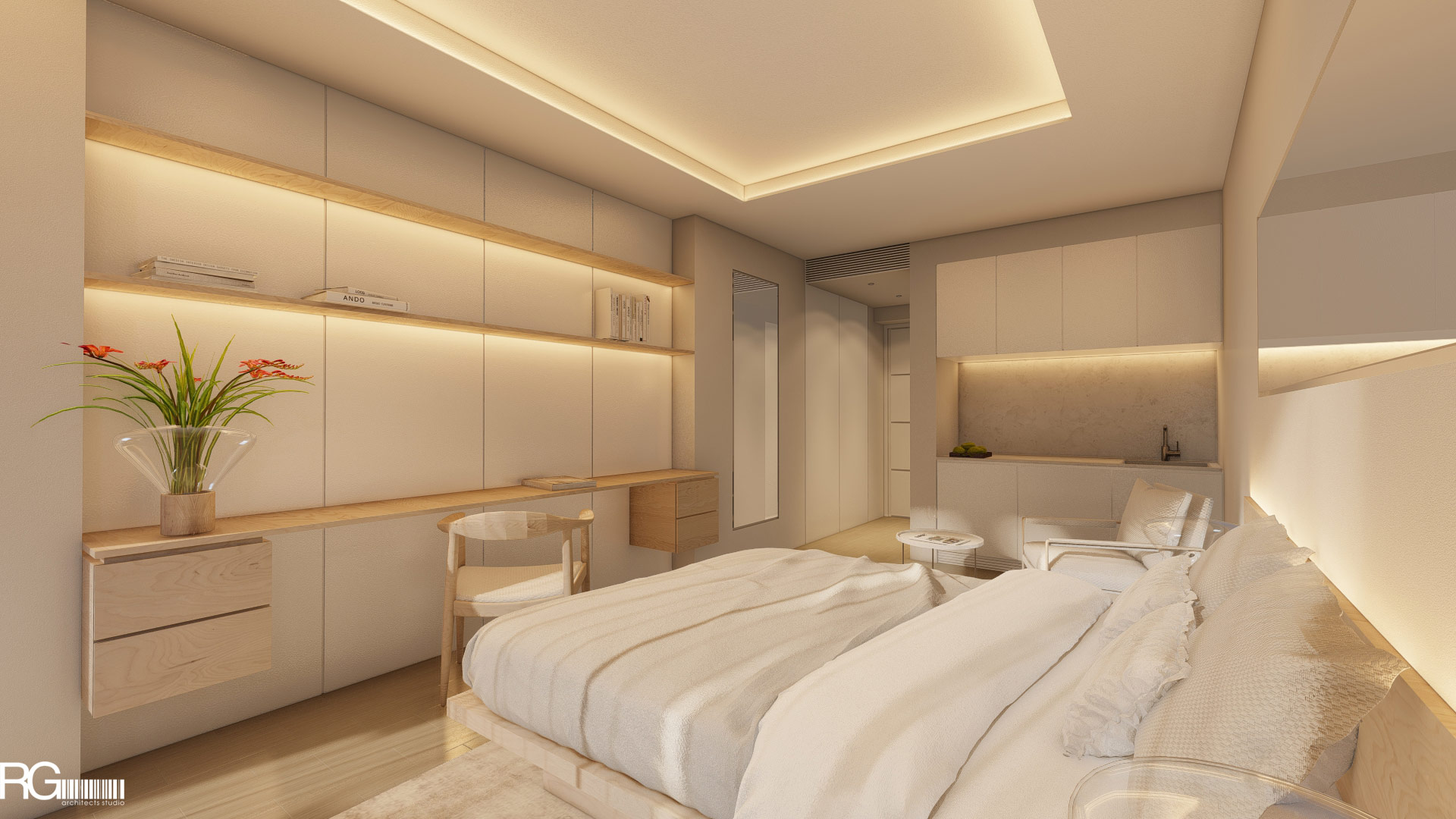 Návrh interiéru hotelového pokoje v Hotelu Ponderosa, Tenerife, Kanárské ostrovy, od RG architects studio (9)