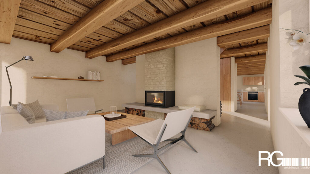 Stavební úpravy rodinného domu v Kytlicích od ateliéru RG architects studio – architekt Radomír Grafek (interiér)