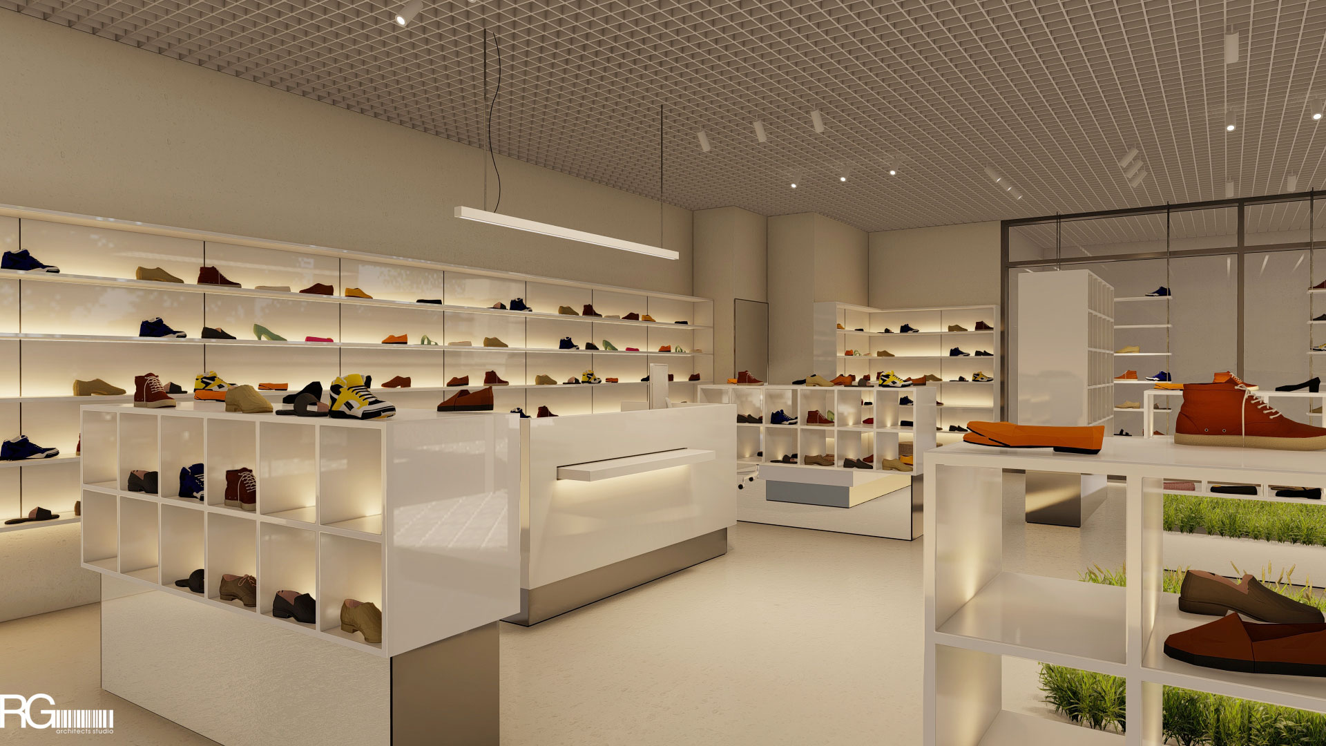 Návrh interiéru prodejny obuvi BAREFOOT Bosá noha, Liberec, od RG architects studio (3)