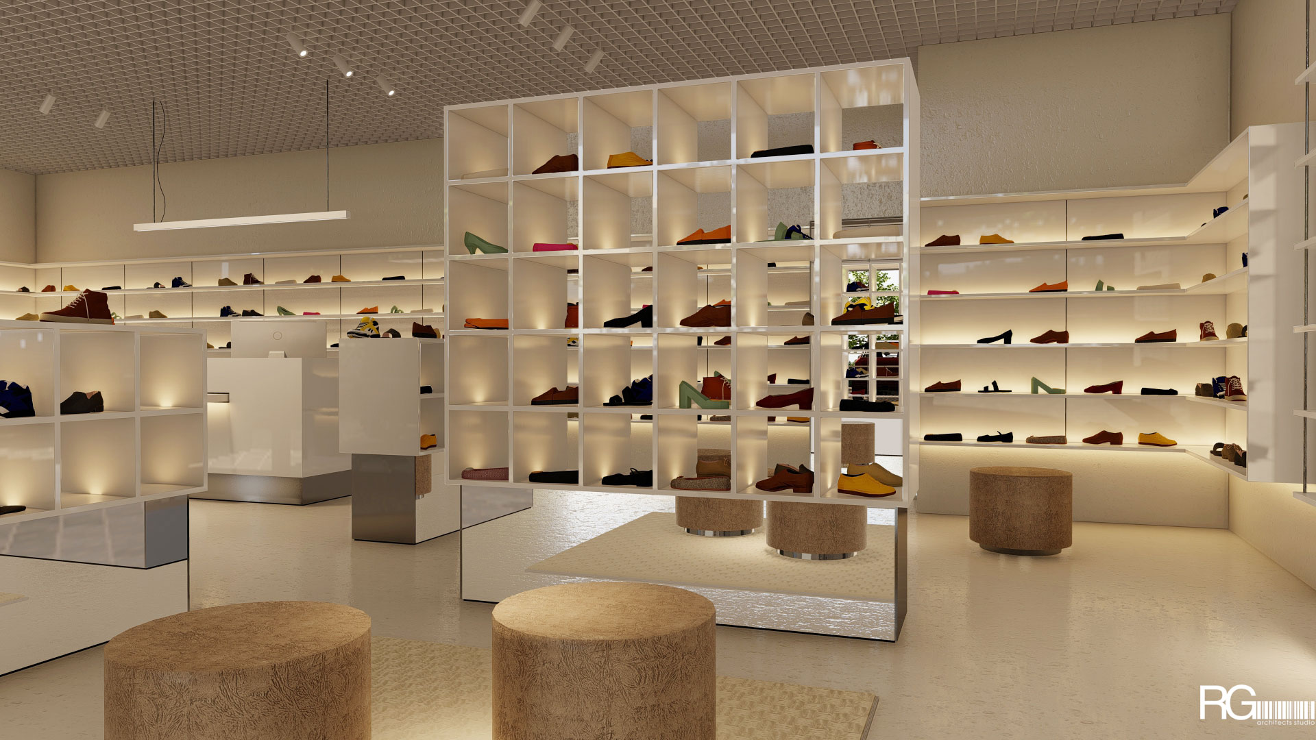 Návrh interiéru prodejny obuvi BAREFOOT Bosá noha, Liberec, od RG architects studio (7)