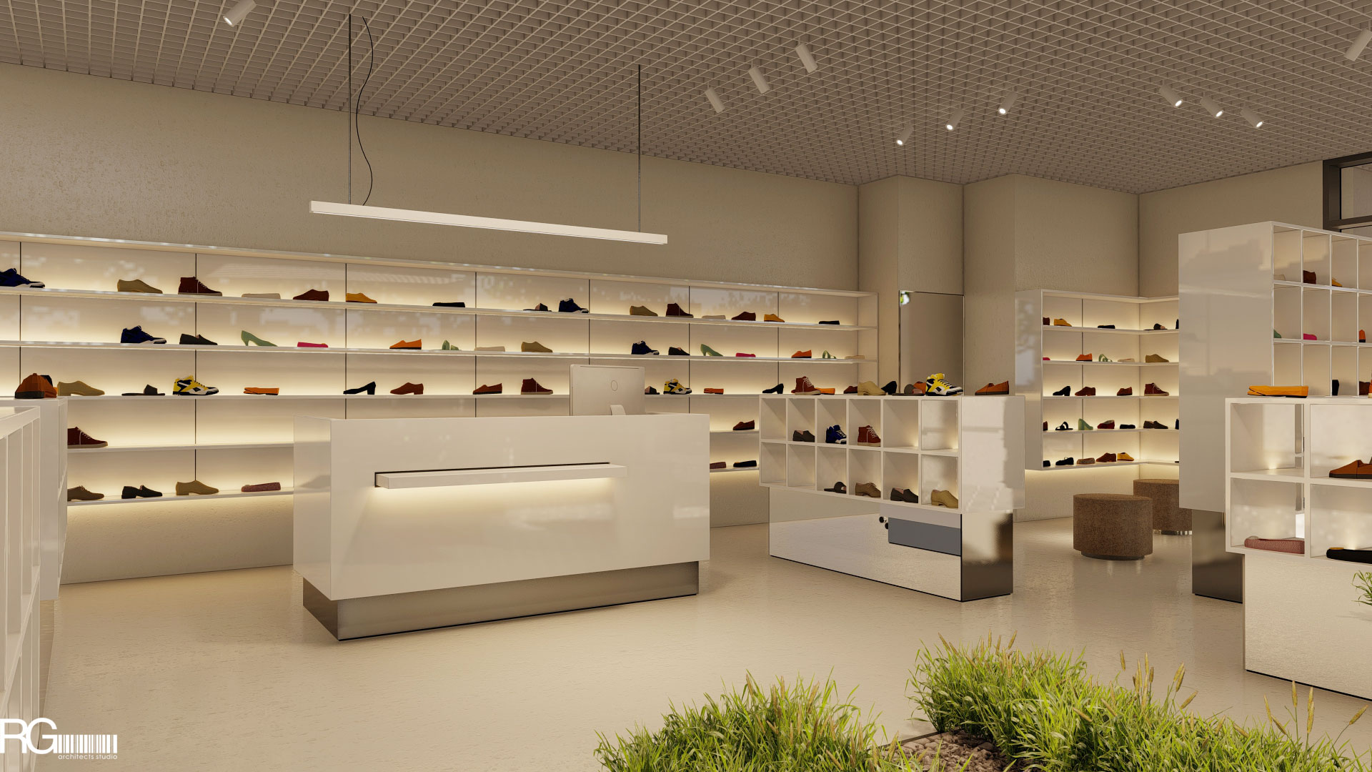 Návrh interiéru prodejny obuvi BAREFOOT Bosá noha, Liberec, od RG architects studio (11)