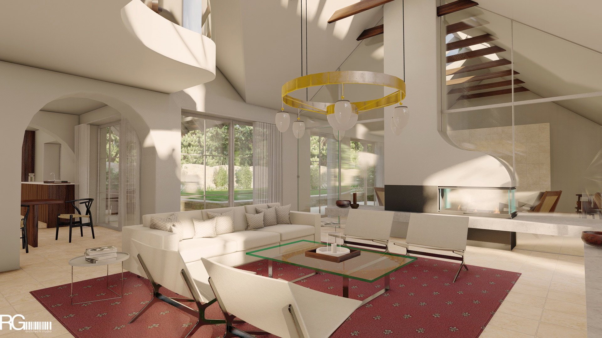 Návrh interiéru rodinného domu v České Lípě, od RG architects studio (1)