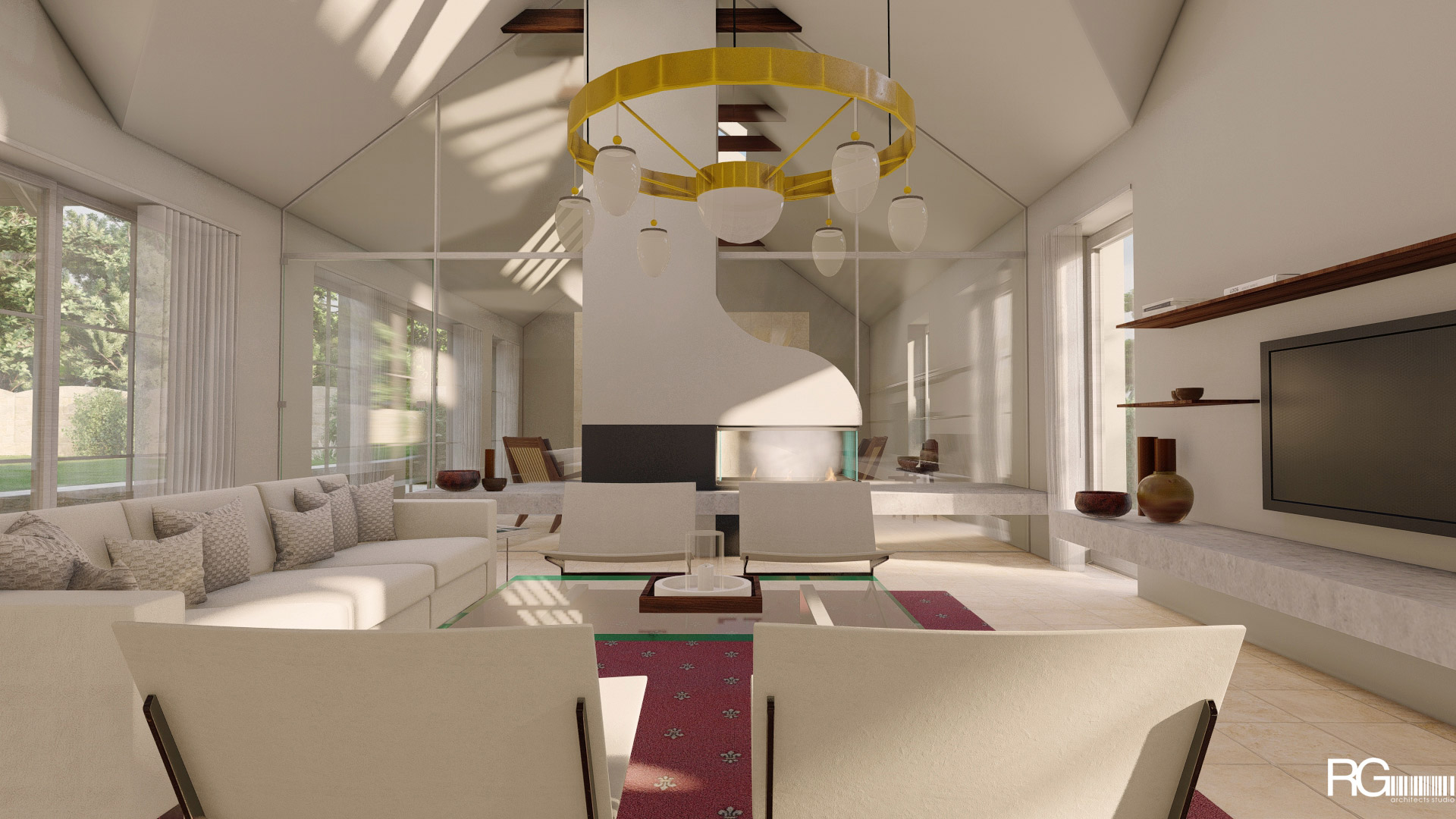 Návrh interiéru rodinného domu v České Lípě, od RG architects studio (2)