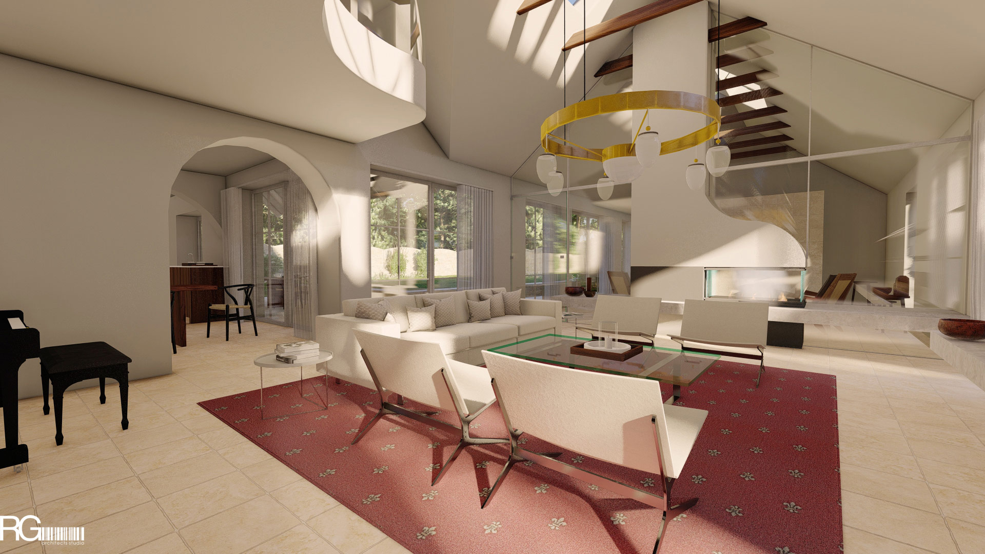 Návrh interiéru rodinného domu v České Lípě, od RG architects studio (6)