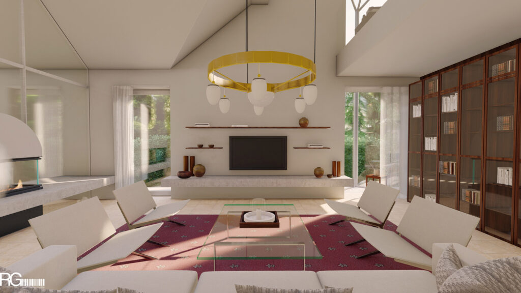 Návrh interiéru rodinného domu v České Lípě – architekt Radomír Grafek