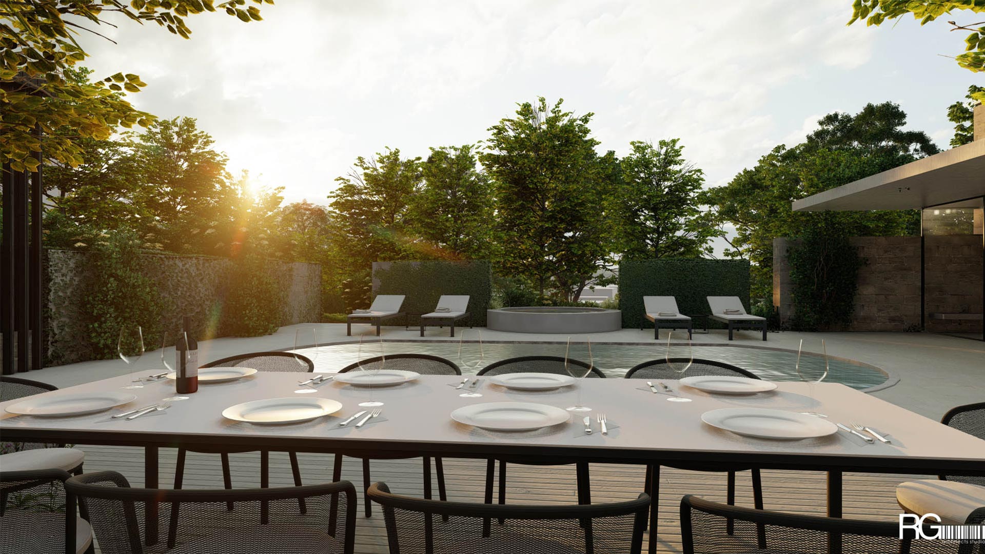 Přístavba zahradního pavilonu s bazénem a wellness v Rumburku, od RG architects studio (12)