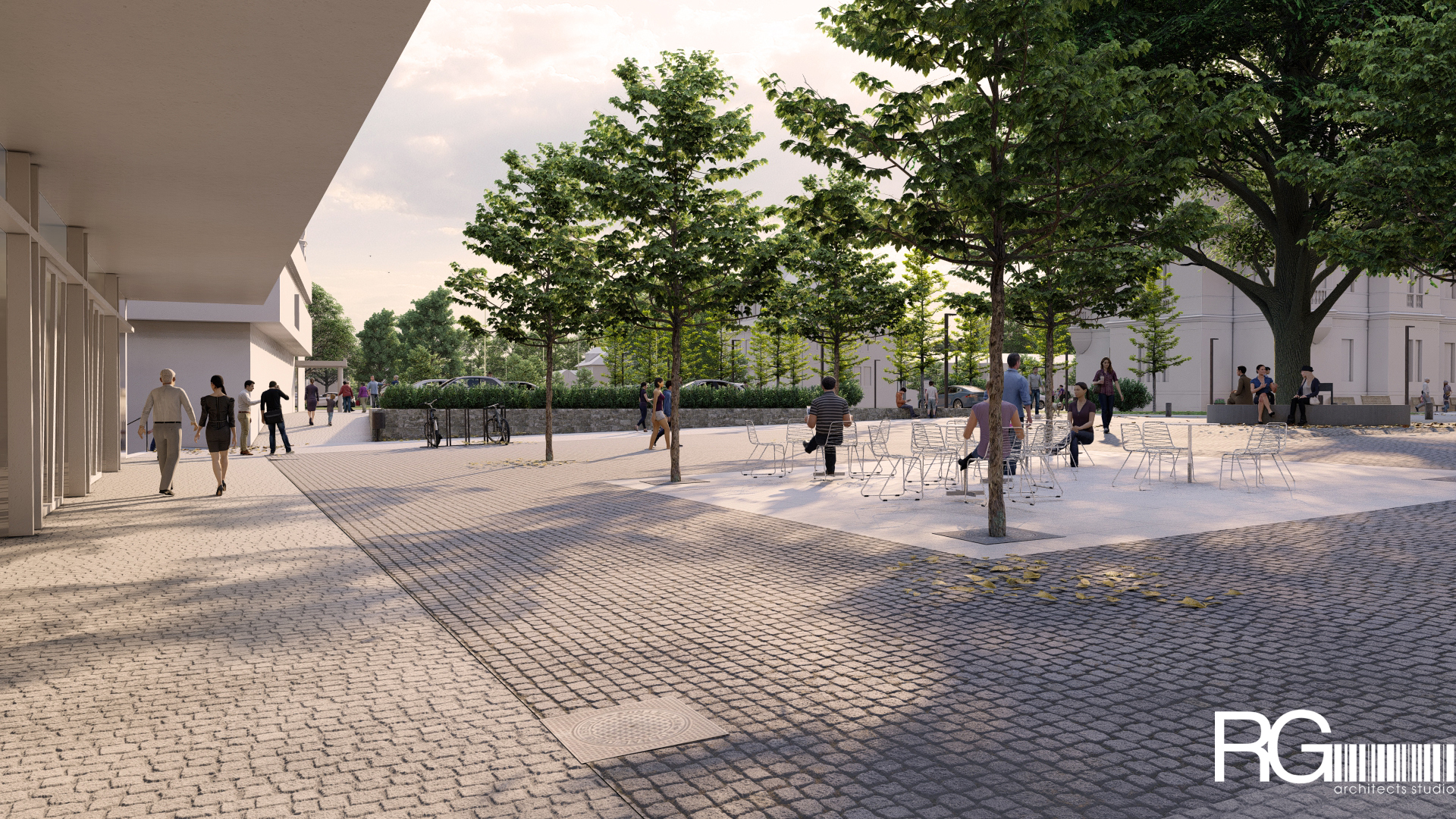 Rekonstrukce náměstí a středu města Velký Šenov – urbanistická studie od RG architects studio (14)