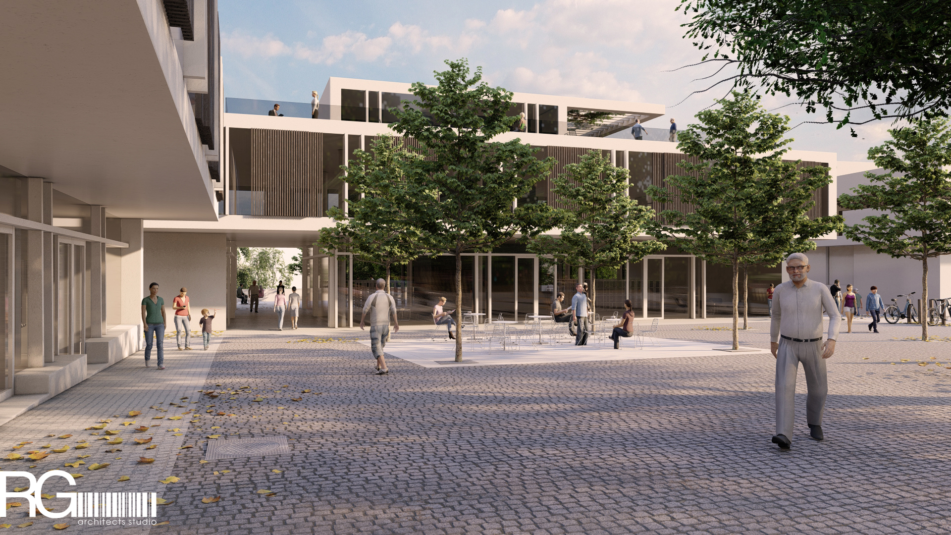 Rekonstrukce náměstí a středu města Velký Šenov – urbanistická studie od RG architects studio (18)