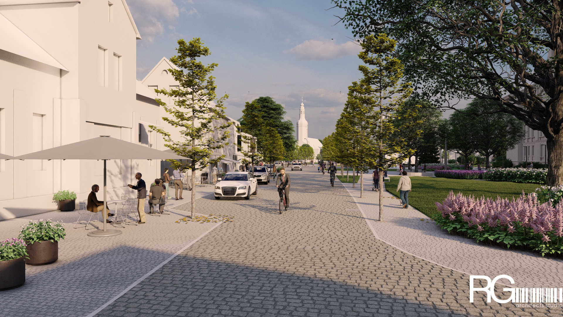 Rekonstrukce náměstí a středu města Velký Šenov – urbanistická studie od RG architects studio (24)