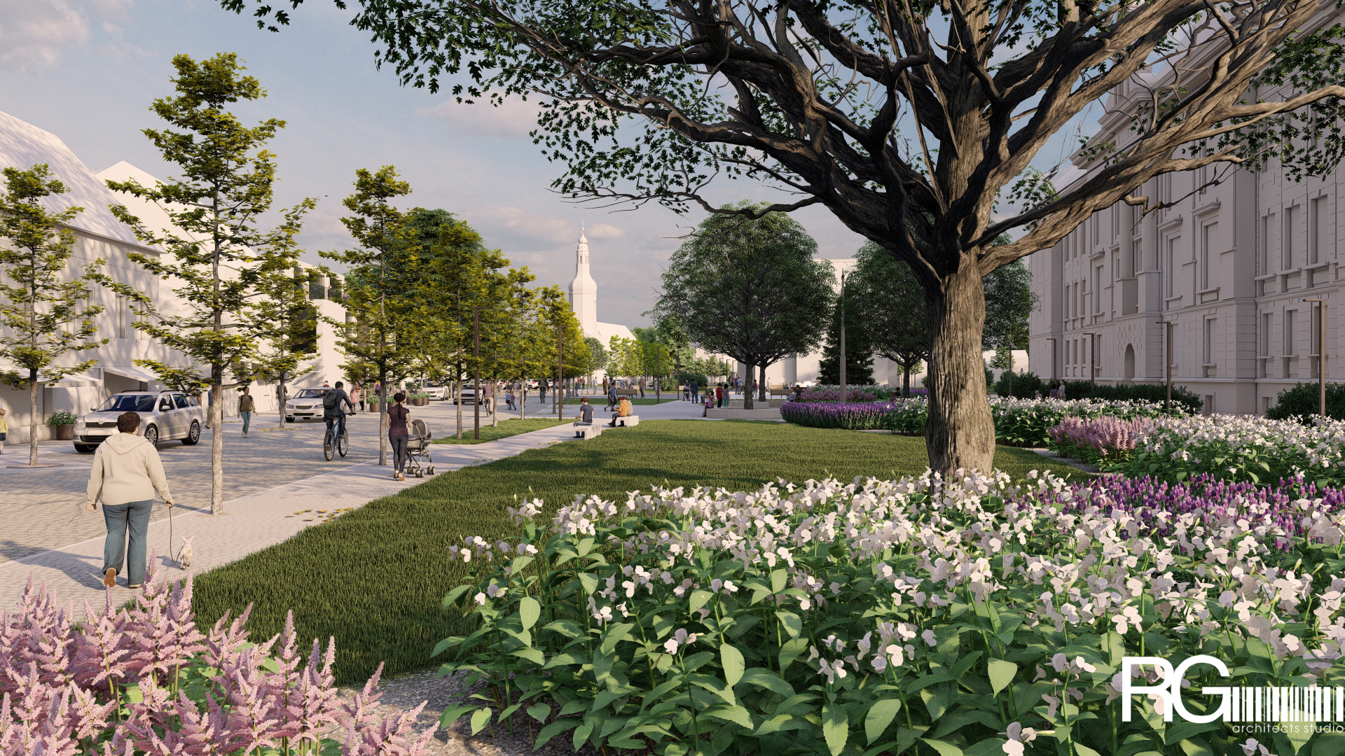 Rekonstrukce náměstí a středu města Velký Šenov – urbanistická studie od RG architects studio (26)
