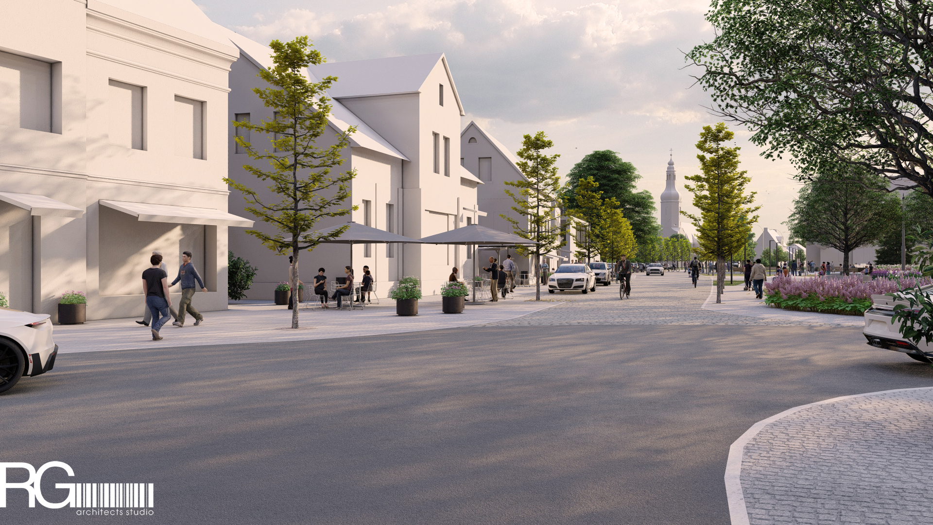 Rekonstrukce náměstí a středu města Velký Šenov – urbanistická studie od RG architects studio (31)