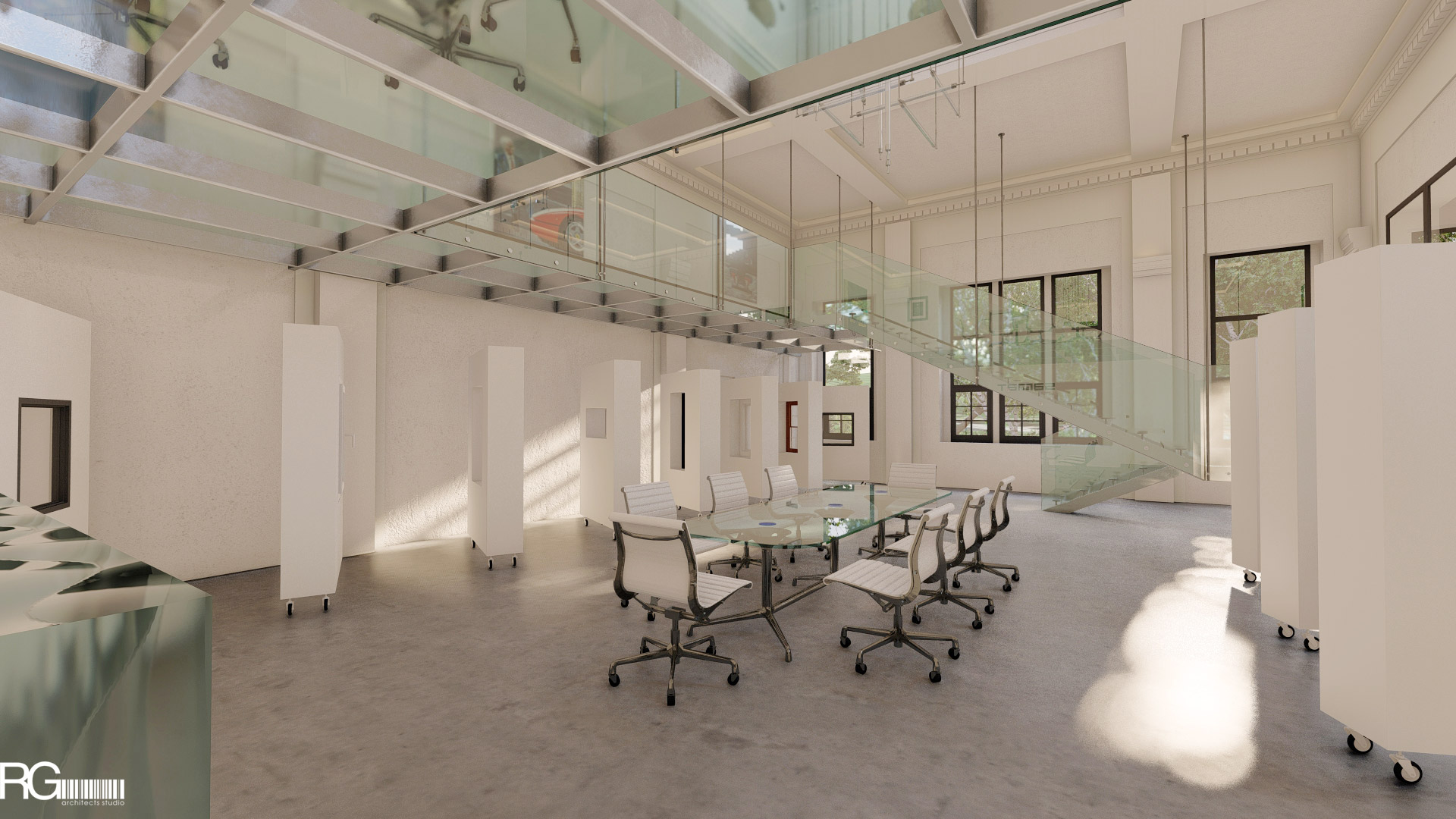 Návrh interiéru showroomu firmy SAMAT v Jiřetíně pod Jedlovou od RG architects studio (7)