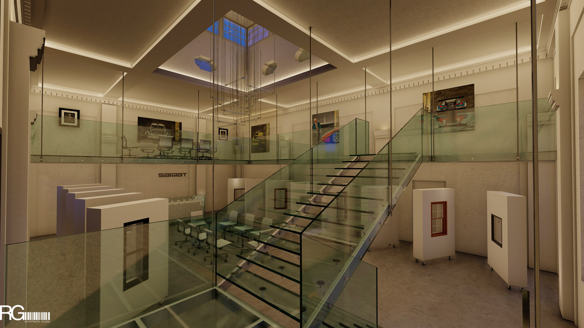Návrh interiéru showroomu firmy SAMAT v Jiřetíně pod Jedlovou od RG architects studio (9)