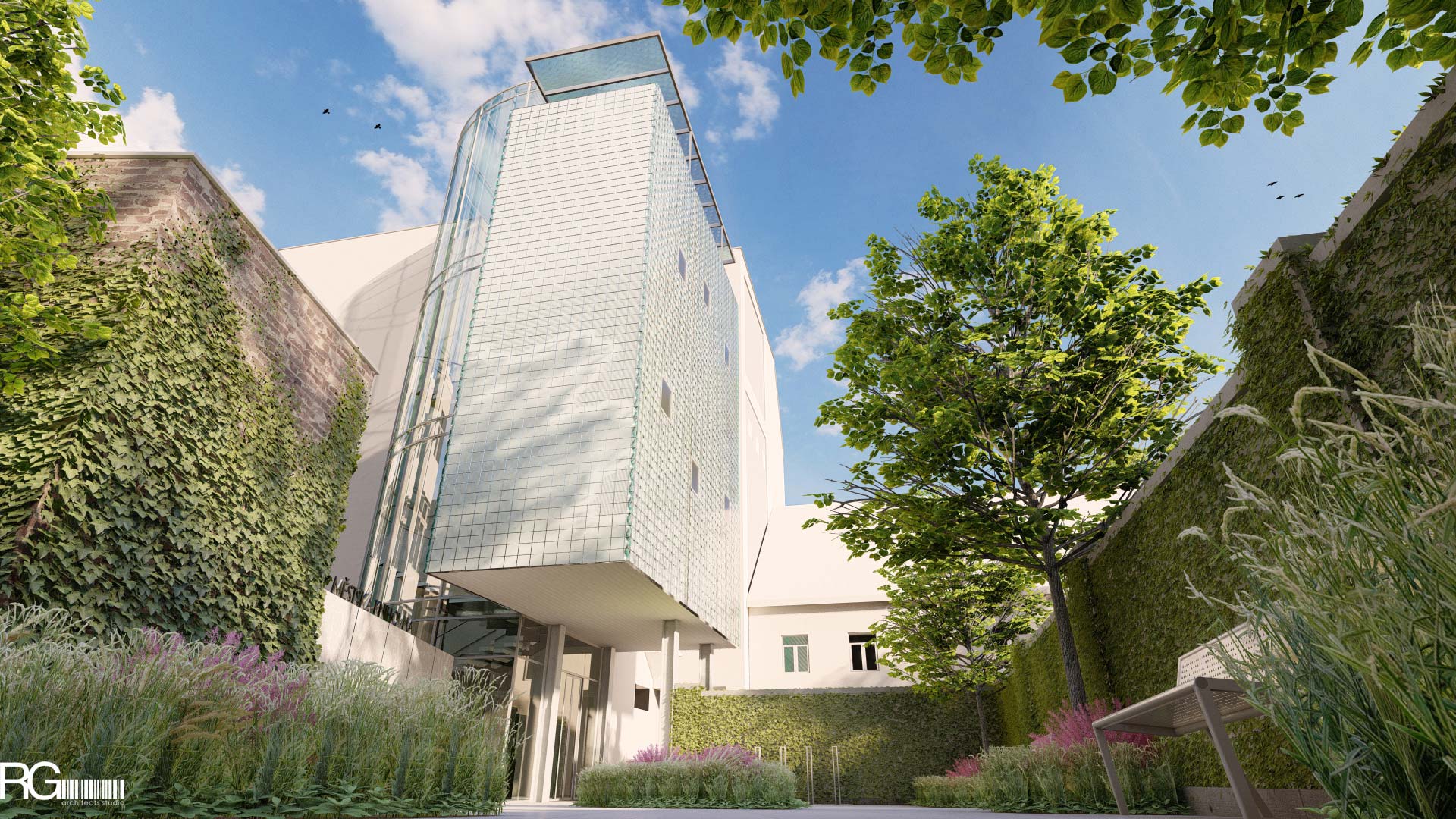 Přístavba bezbariérového vstupu a hygienického zázemí v kulturním domě ve Šluknově od RG architects studio (5)