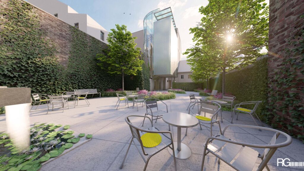 Přístavba bezbariérového vstupu a hygienického zázemí, kulturní dům Šluknov – architekt Radomír Grafek