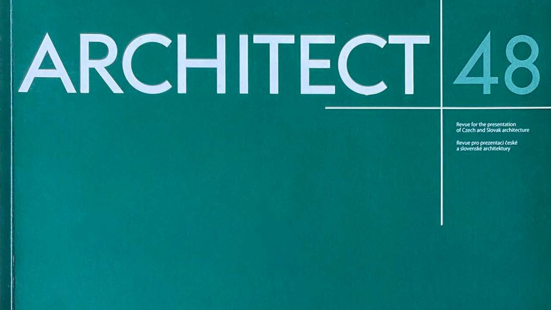 Média – napsali o nás, časopis Architect 48