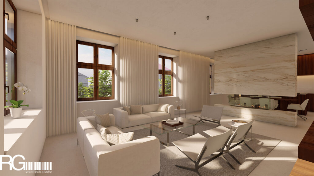 Stavební úpravy a návrh interiéru bytu v RD ve Varnsdorfu – architekt Radomír Grafek