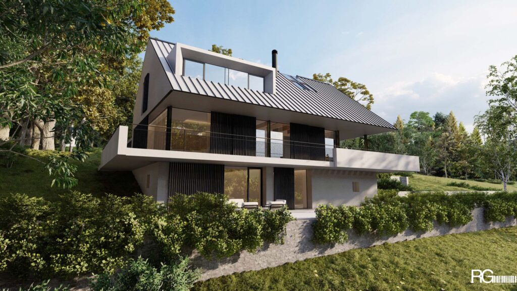 Návrh rodinného domu B v Lázních Libverda – architekt Radomír Grafek (1)