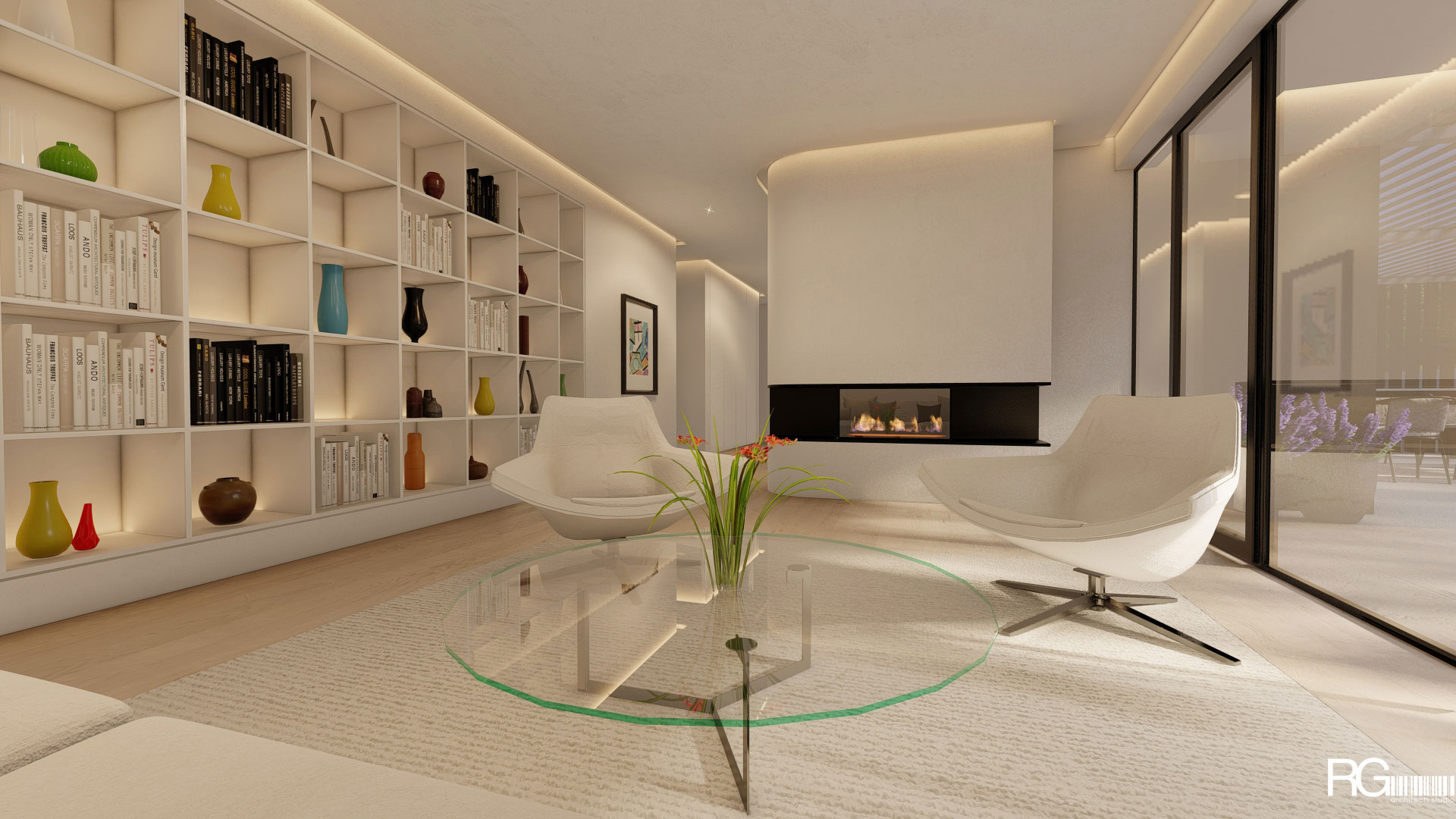 Stavební úpravy rodinného domu v Okrouhlé, Liberecký kraj, od RG architects studio (interiér 2)