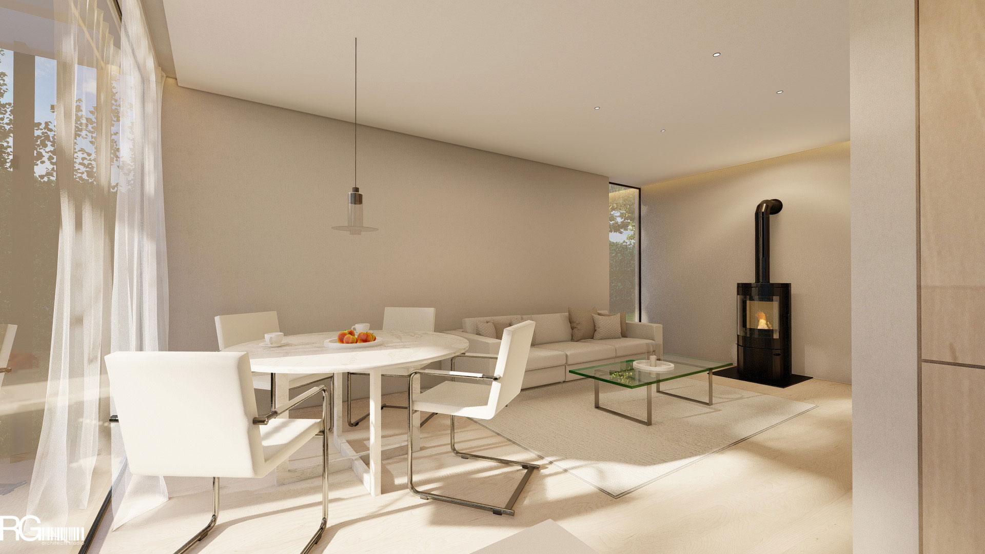 Stavební úpravy rodinného domu v Okrouhlé, Liberecký kraj, od RG architects studio (interiér 13)