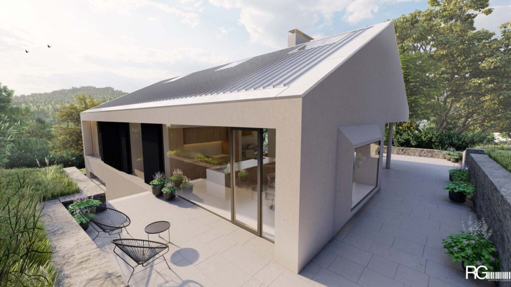 Návrh rodinného domu v Martiněvsi – Jílovém u Děčína – architekt Radomír Grafek (4)