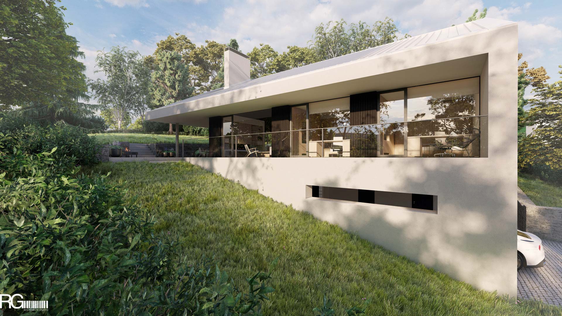 Návrh rodinného domu v Martiněvsi – Jílovém u Děčína, od RG architects studio