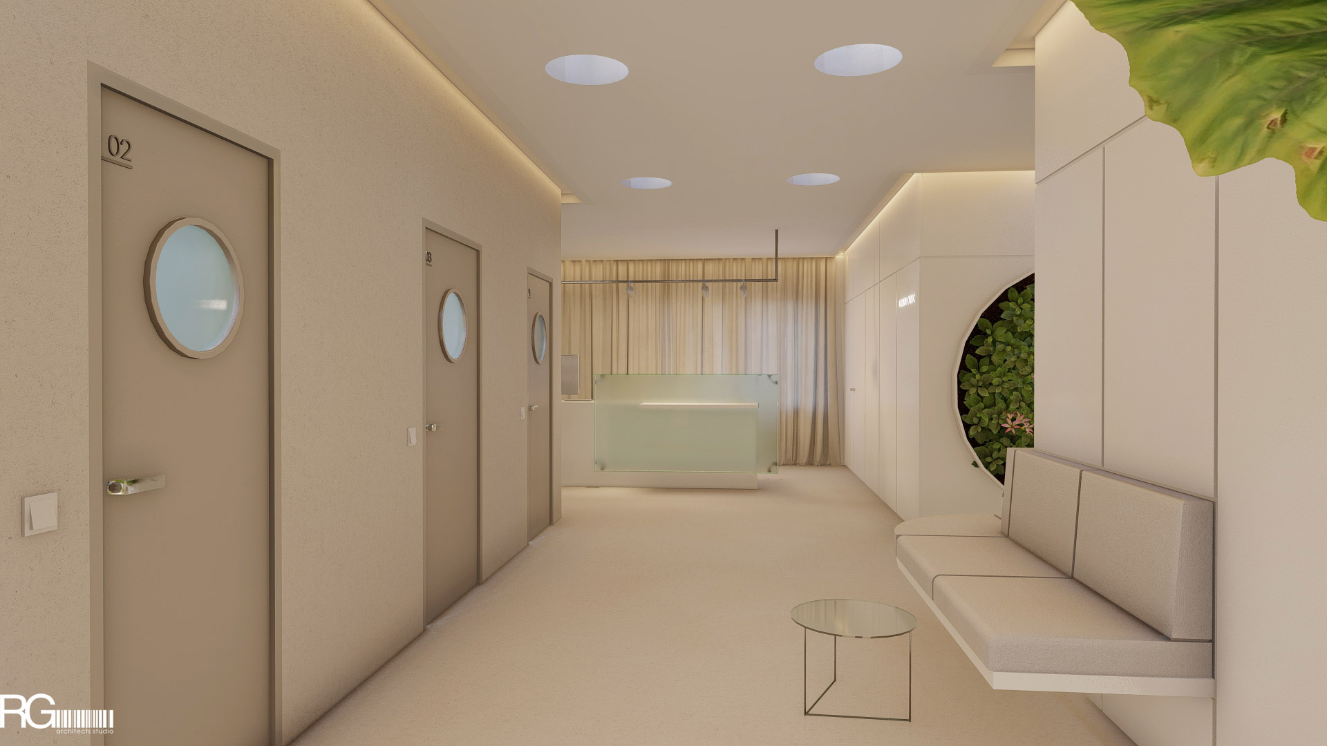 Návrh interiéru nové dentální kliniky v České Lípě, RG architects studio 01