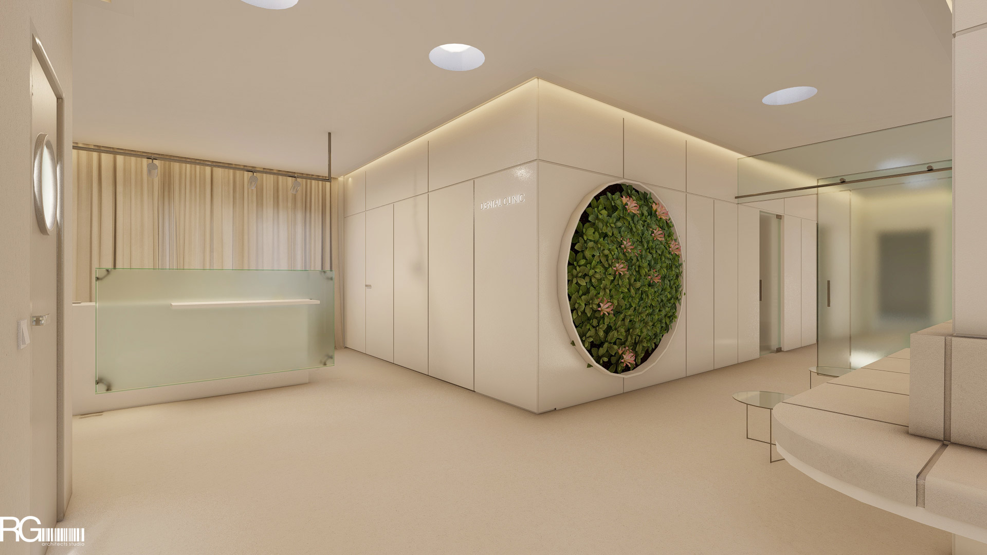 Návrh interiéru nové dentální kliniky v České Lípě, RG architects studio 02