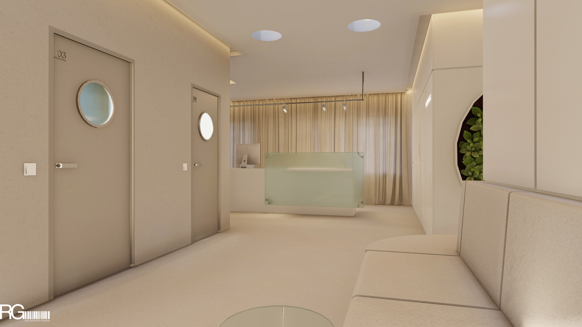 Návrh interiéru nové dentální kliniky v České Lípě, RG architects studio 03