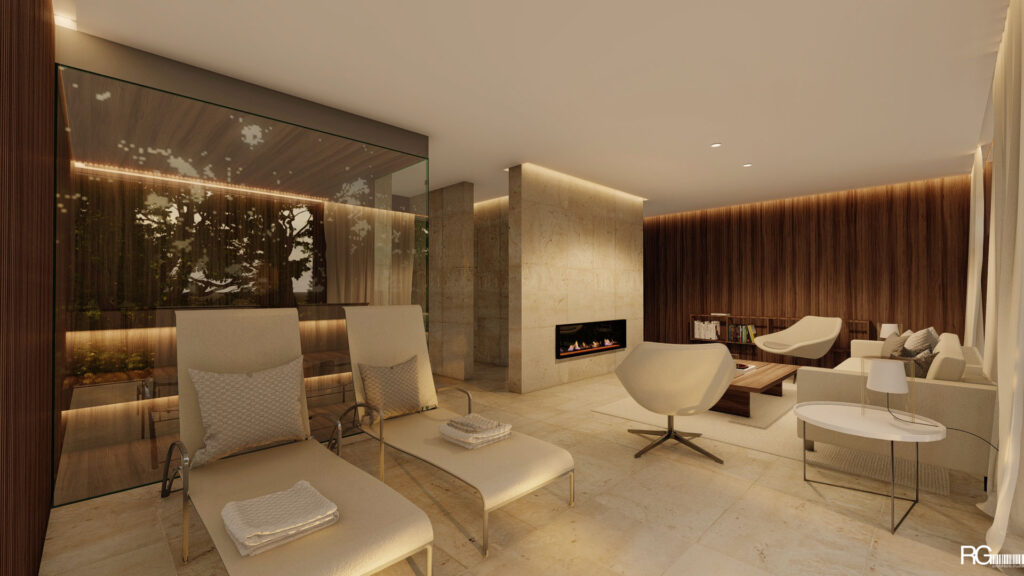 Návrh interiéru wellness zóny v rodinném domě v Liberci – architekt Radomír Grafek (03)