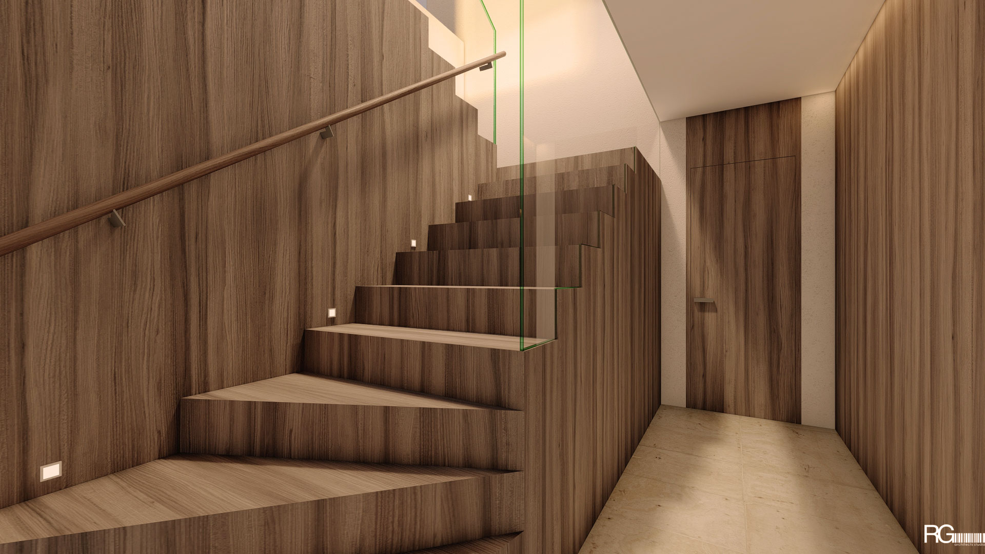 Návrh interiéru wellness zóny v rodinném domě v Liberci, od RG architects studio (7)