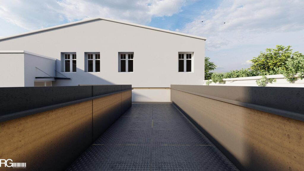 Propojovací lávka administrativních budov ve firmě SAMAT, Jiřetín pod Jedlovou, od ateliéru RG architects studio – architekt Radomír Grafek 05