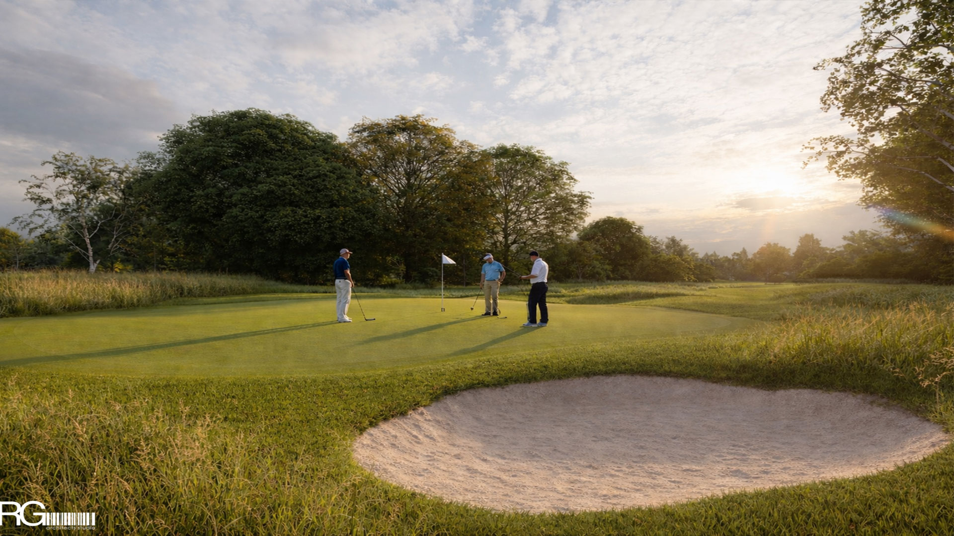 Návrh na rekonstrukci golfového hřiště v golfovém rezortu Benátky nad Jizerou od RG architects studio (02)