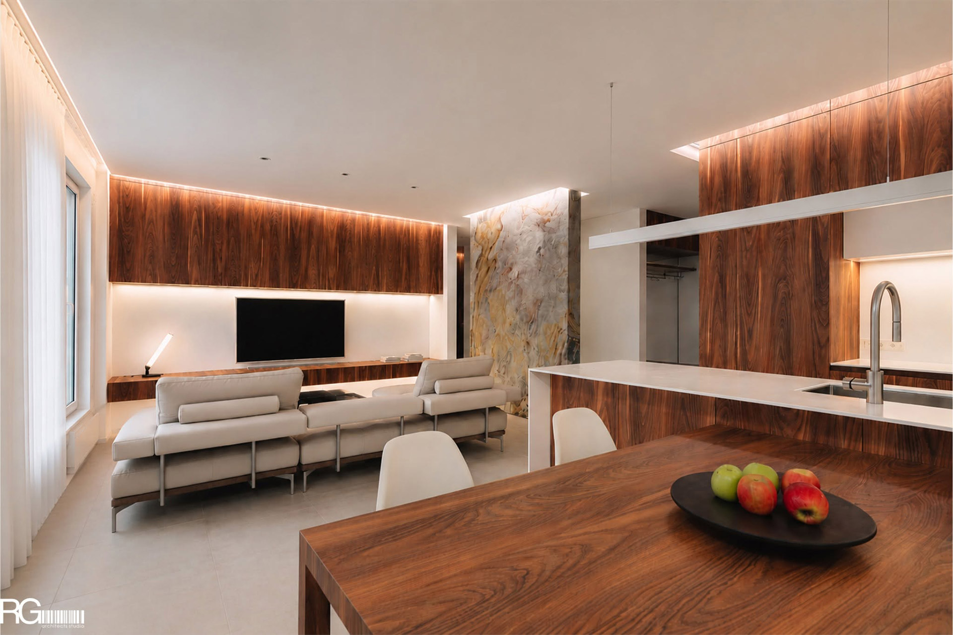 Realizace interiéru bytu – rezidenční bydlení Nový Perštýn, Liberec od RG architects studio