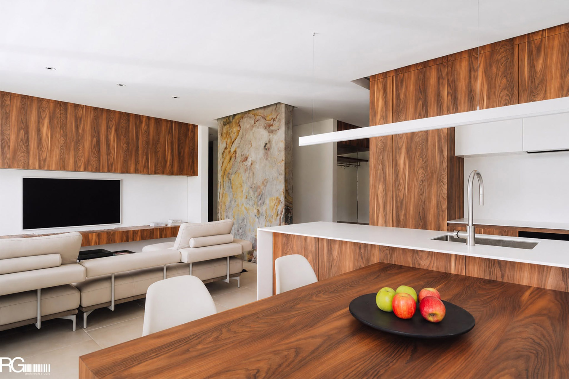 Realizace interiéru bytu – rezidenční bydlení Nový Perštýn, Liberec od RG architects studio (03)