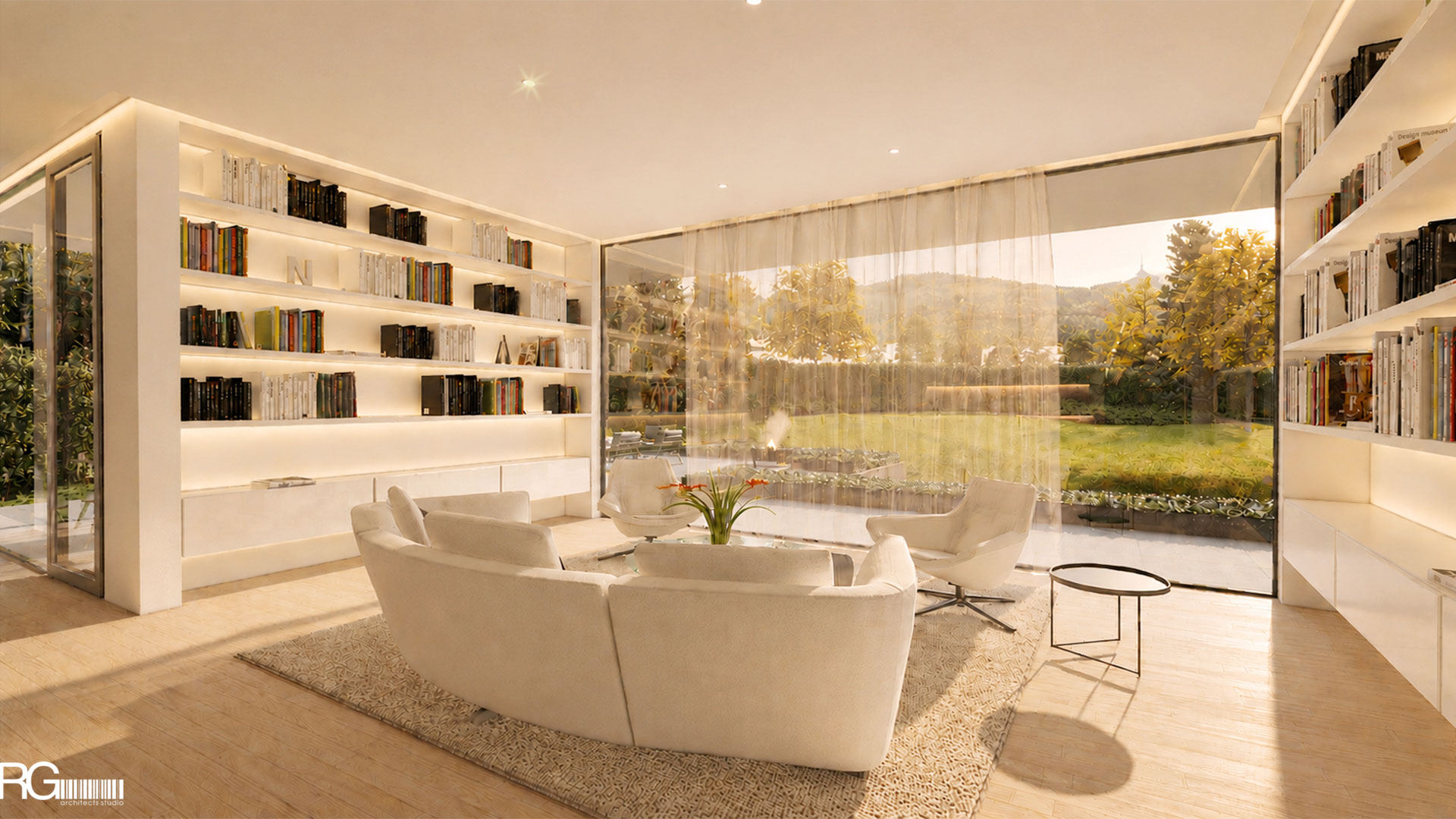 Projekt rodinné vily v Liberci-Doubí, vizualizace od RG architects studio