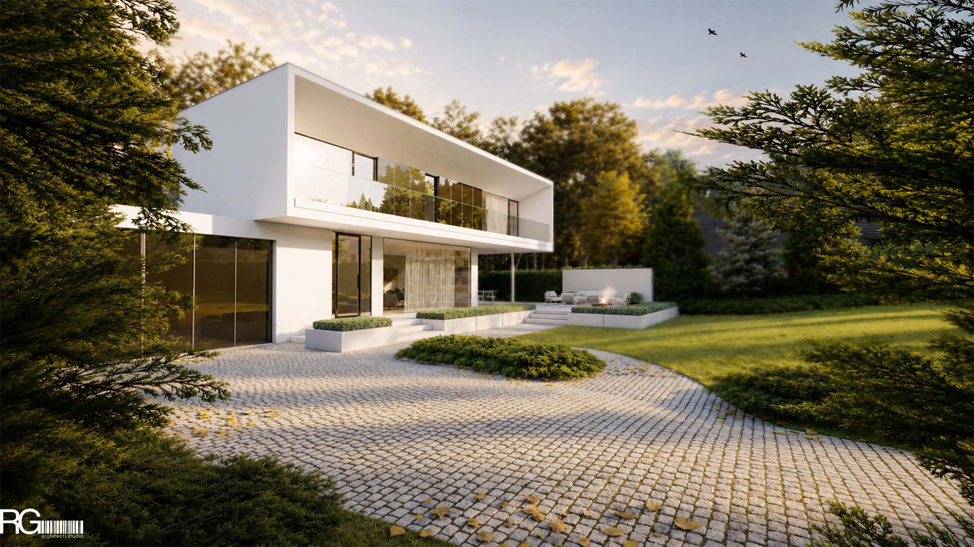 Projekt rodinné vily v Liberci-Doubí, vizualizace od RG architects studio (15)