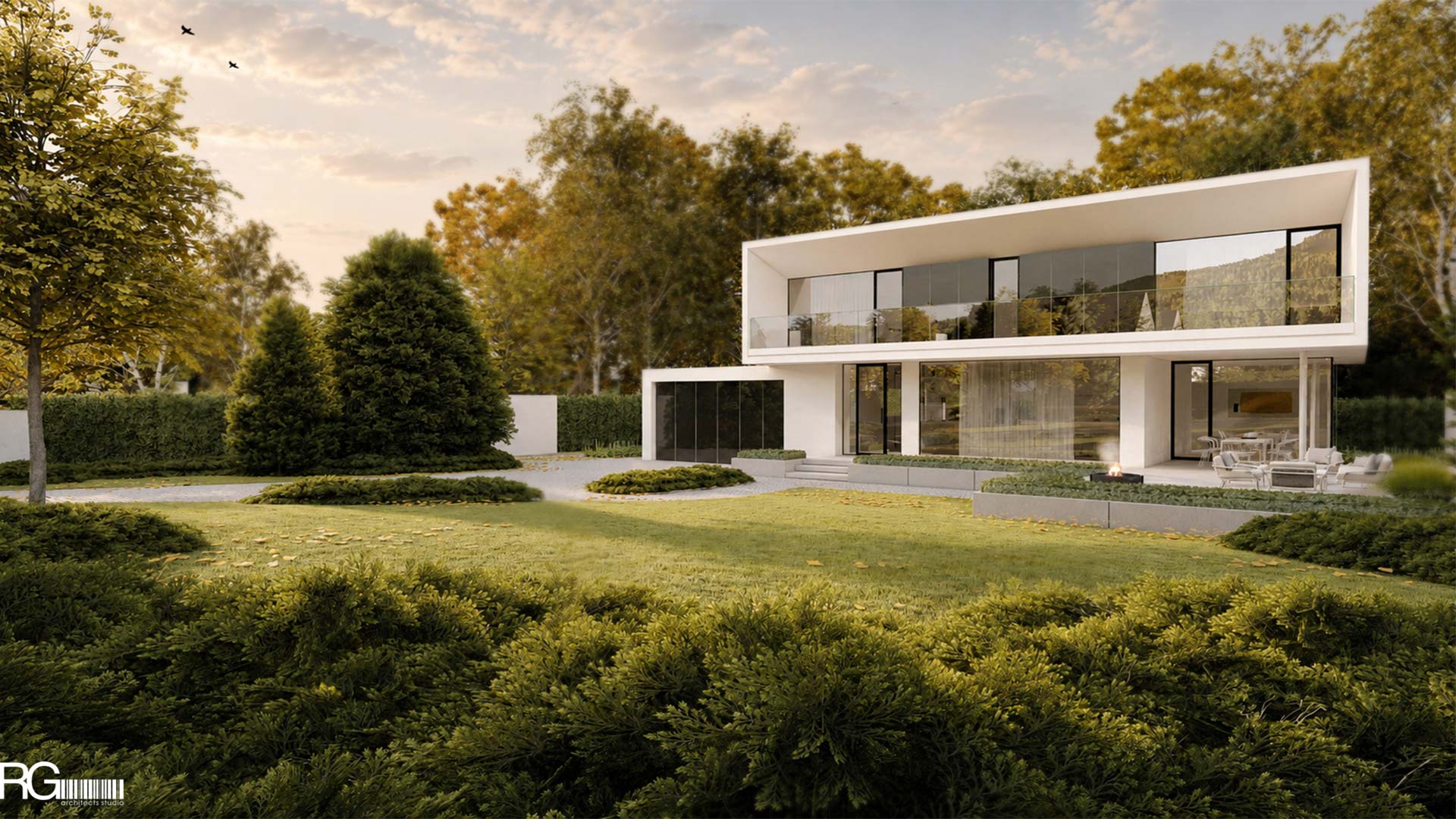 Projekt rodinné vily v Liberci-Doubí, vizualizace od RG architects studio (17)