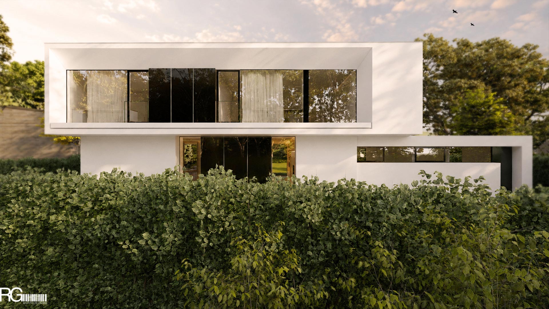 Projekt rodinné vily v Liberci-Doubí, vizualizace od RG architects studio (18)