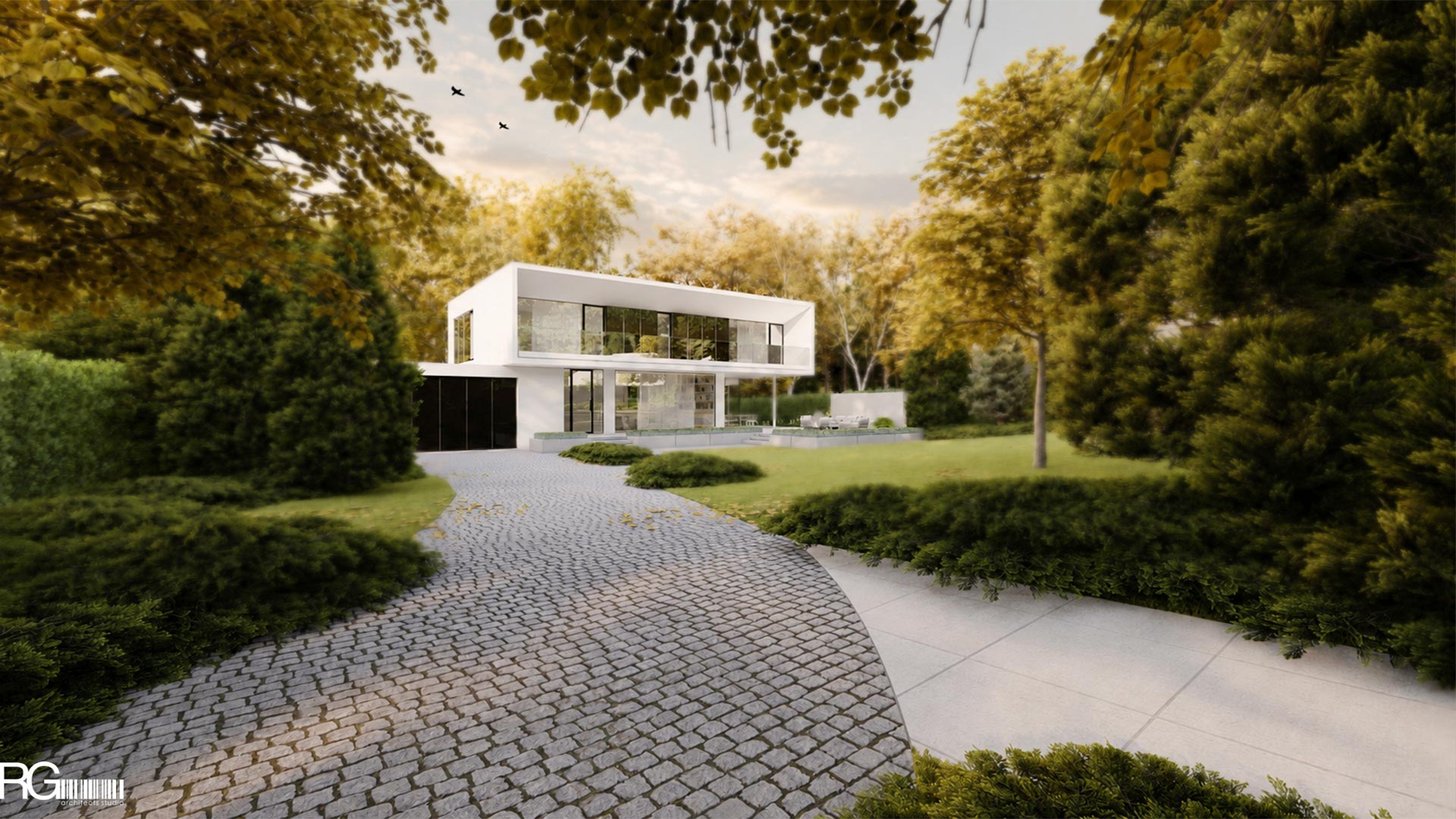 Projekt rodinné vily v Liberci-Doubí, vizualizace od RG architects studio (21)