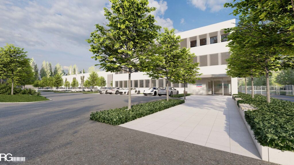 Severochema Liberec, návrh venkovních úprav od ateliéru RG architects studio – architekt Radomír Grafek