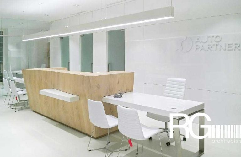 Architekt Liberec – Radomír Grafek – návrh interiéru autocentra AUTOPARTNER v Liberci