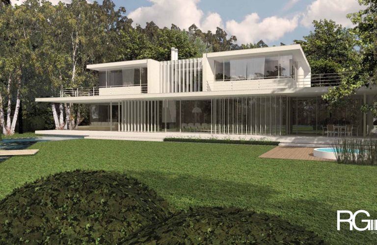 Architekt Praha – Radomír Grafek – projekt minimalistického rodinného domu u Prahy